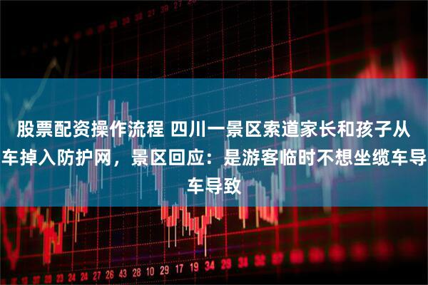 股票配资操作流程 四川一景区索道家长和孩子从缆车掉入防护网，景区回应：是游客临时不想坐缆车导致